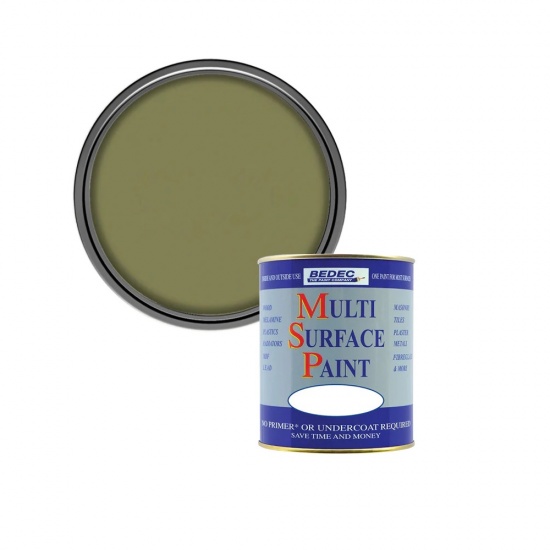 Bedec Multi Surface Paint Soft Satin 750ml - Ivy Green